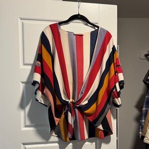 Vine & Love Multicolor Striped Blouse